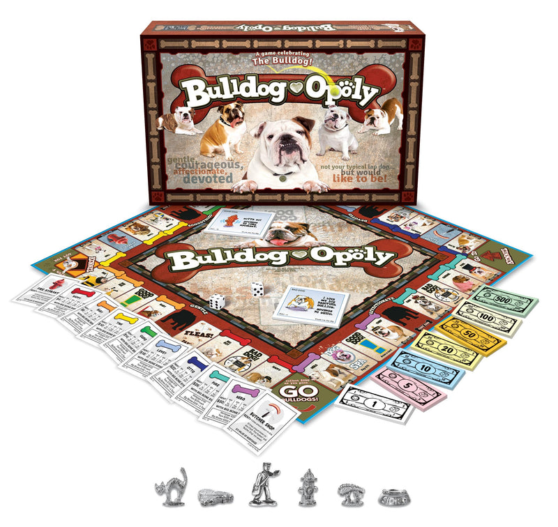 Bulldog-Opoly Property Trading Board Game - Family Time Games for Adults and Children, 2 to 6 Players, Strategy Fun For Ages 8 and Up - A Game To Teach Old Dog's New Tricks