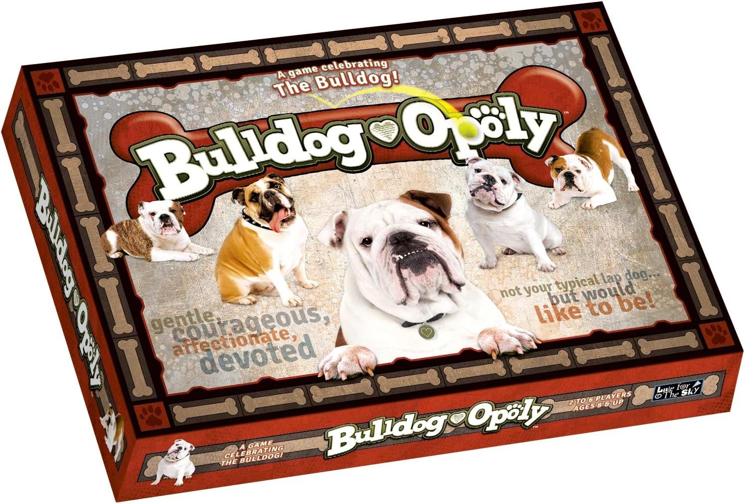 Bulldog-Opoly Property Trading Board Game - Family Time Games for Adults and Children, 2 to 6 Players, Strategy Fun For Ages 8 and Up - A Game To Teach Old Dog's New Tricks