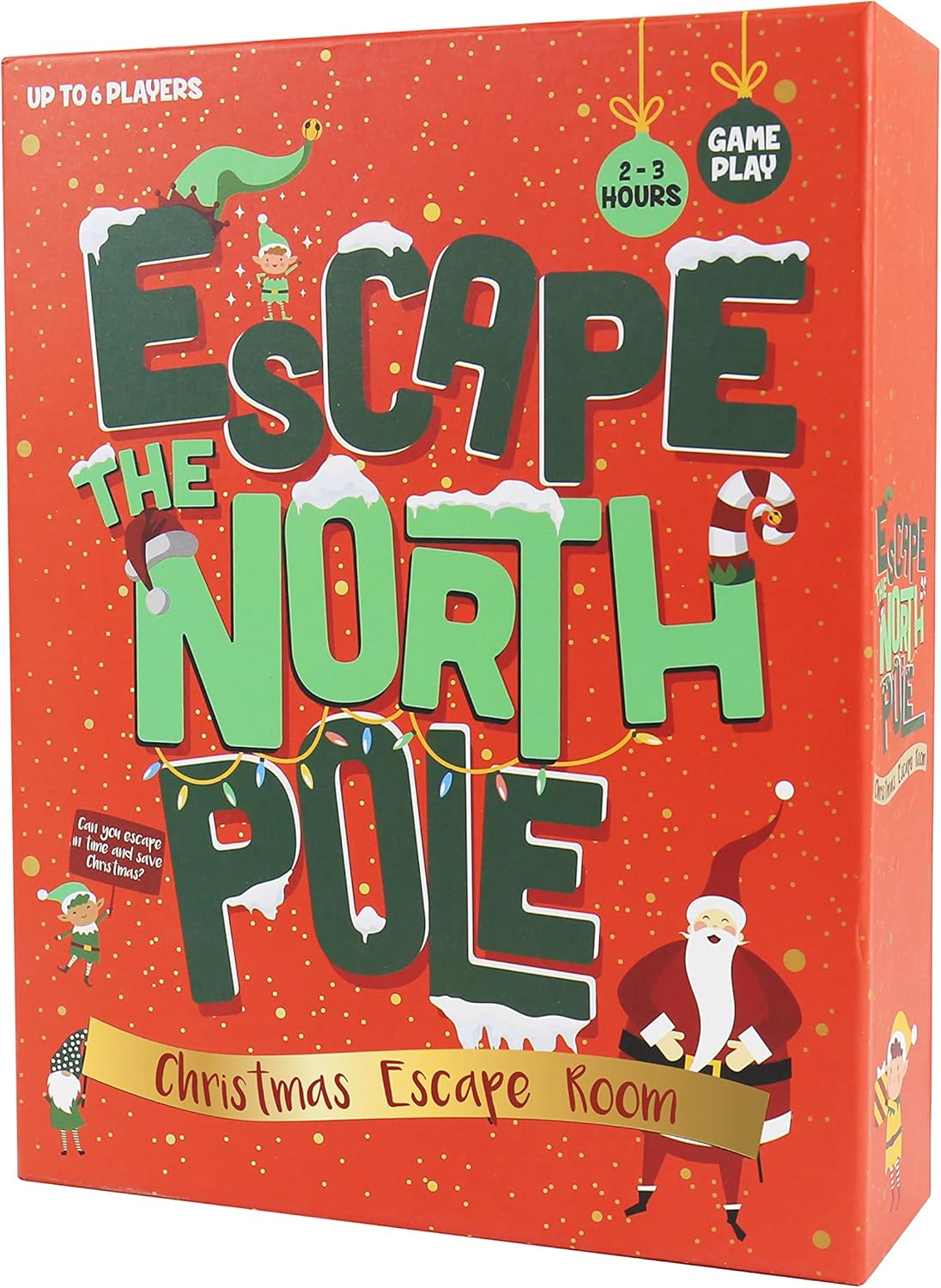 Gift Republic Escape The North Pole - Christmas Escape Room Game - Up to 6 Players - Can You Escape In Time and Save Christmas? Up to 6 Players.