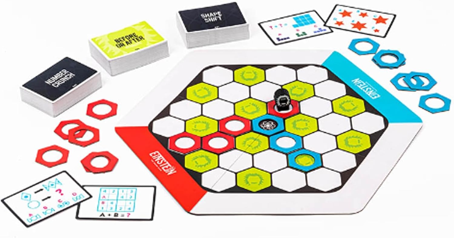 Professor Puzzles Einstein The Board Game | Fun Puzzle Challenges | Play With Family and Friends | Race to Solve Brainteasers | Answer Tricky Riddles and Conundrums | Exciting Gameplay | Ages 13+
