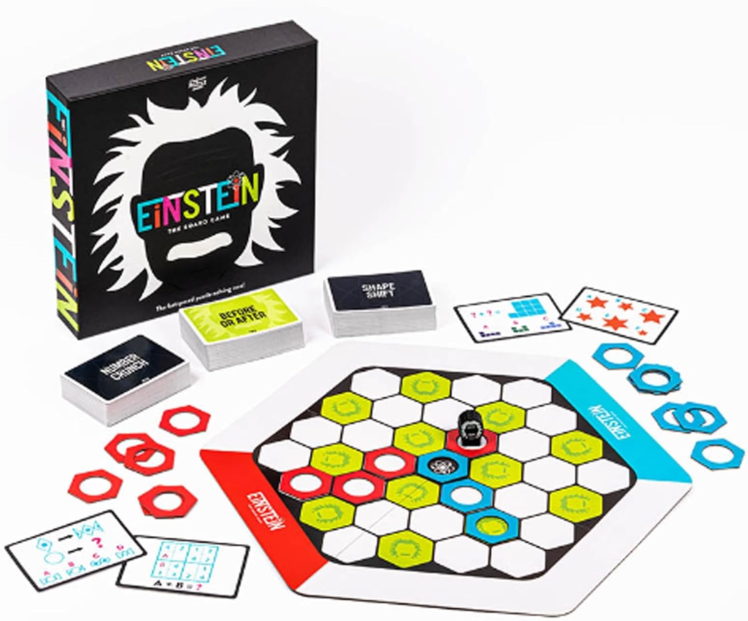 Professor Puzzles Einstein The Board Game | Fun Puzzle Challenges | Play With Family and Friends | Race to Solve Brainteasers | Answer Tricky Riddles and Conundrums | Exciting Gameplay | Ages 13+