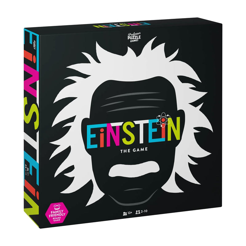 Professor Puzzles Einstein The Board Game | Fun Puzzle Challenges | Play With Family and Friends | Race to Solve Brainteasers | Answer Tricky Riddles and Conundrums | Exciting Gameplay | Ages 13+