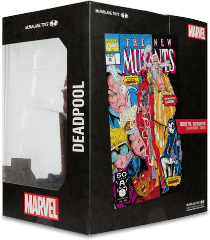 McFarlane Toys - Marvel Deadpool Posierte Figur im Maßstab 1:10 mit Szene (The New Mutants #98