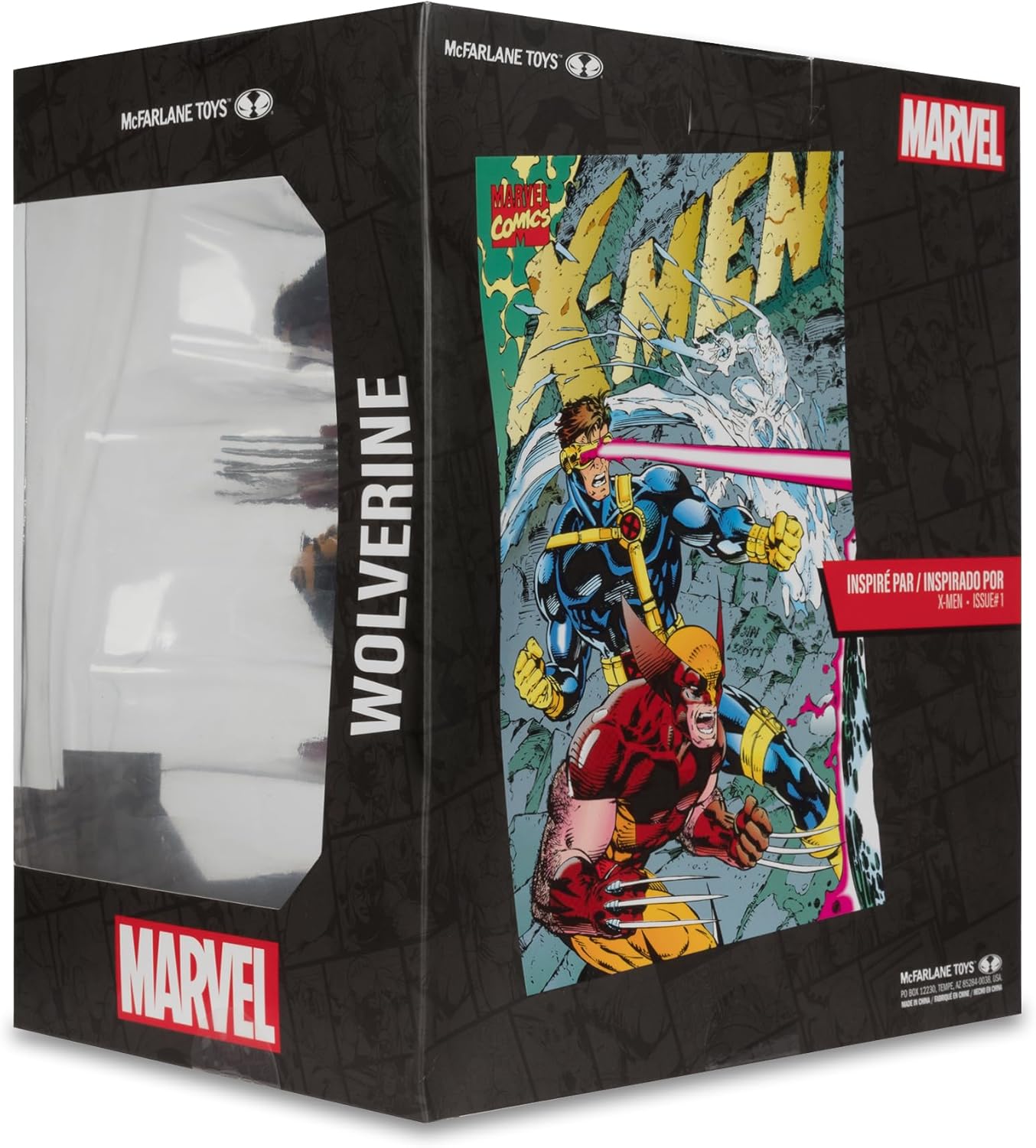 McFarlane Marvel Wolverine 1:10th Scale Posed Figure with Scene (X-Men #1) Toys