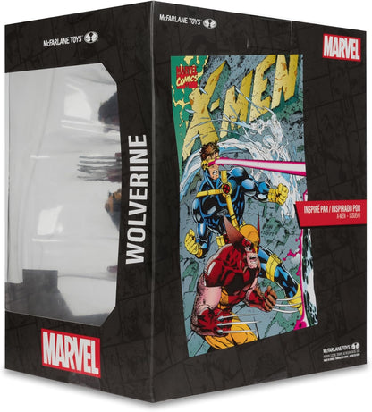 McFarlane Marvel Wolverine 1:10th Scale Posed Figure with Scene (X-Men #1) Toys