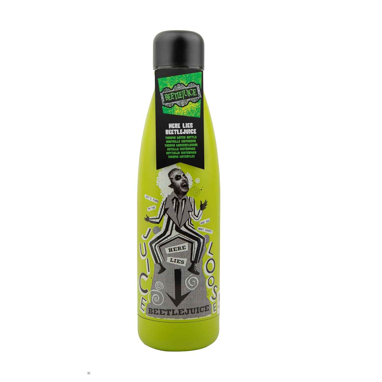 Cinereplicas Beetlejuice - Here Lies Beetlejuice Thermal Water Bottle - 500 ml - Official License