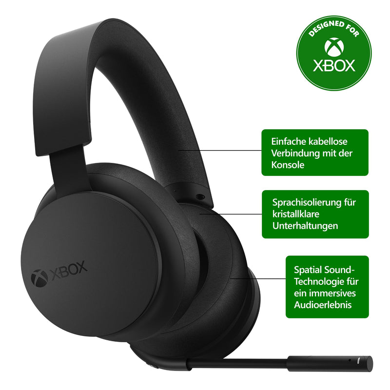 Microsoft Xbox Wireless Headset EN/FR/DE/IT/PL/PT/RU/ES pa EMEA 1 License Kabellos, MICROSOFT XBOX Wireless Headset Black, Xbox Wireless Headset Series X|S, One, en Windows-apparaten Draadloos