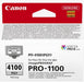Canon PFI-4100PGY Genuine Printer Ink Cartridge - High Performance & Fade Resistant Ink (1 x Photo Grey Cartridge) - Compatible with imagePROGRAF PRO-1100