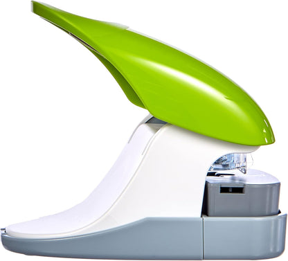 PLUS Japan, Staple-Free Stapler Desktop Model Green, 10 sheet capacity, 1 piece pack (1 x 1 Stapler