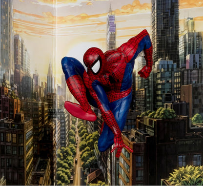 McFarlane Toys - Marvel Spider-Man Posierte Figur im Maßstab 1:10 mit Szene (Spider-Man #6