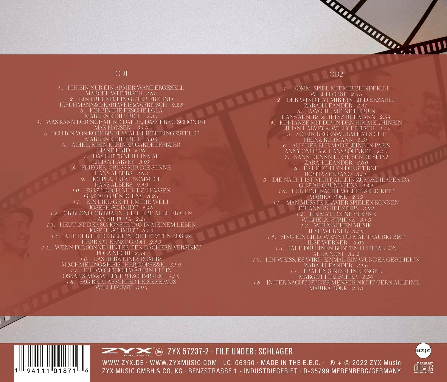 Deutscher Tonfilm Schlager 1921-1944