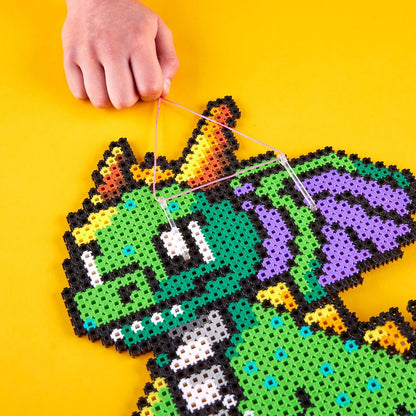 Simbrix 08249 Big Builds Dragon 1500+ brix crafts toys for boys and girls Pixel wall art and 3D display, Multicolour
