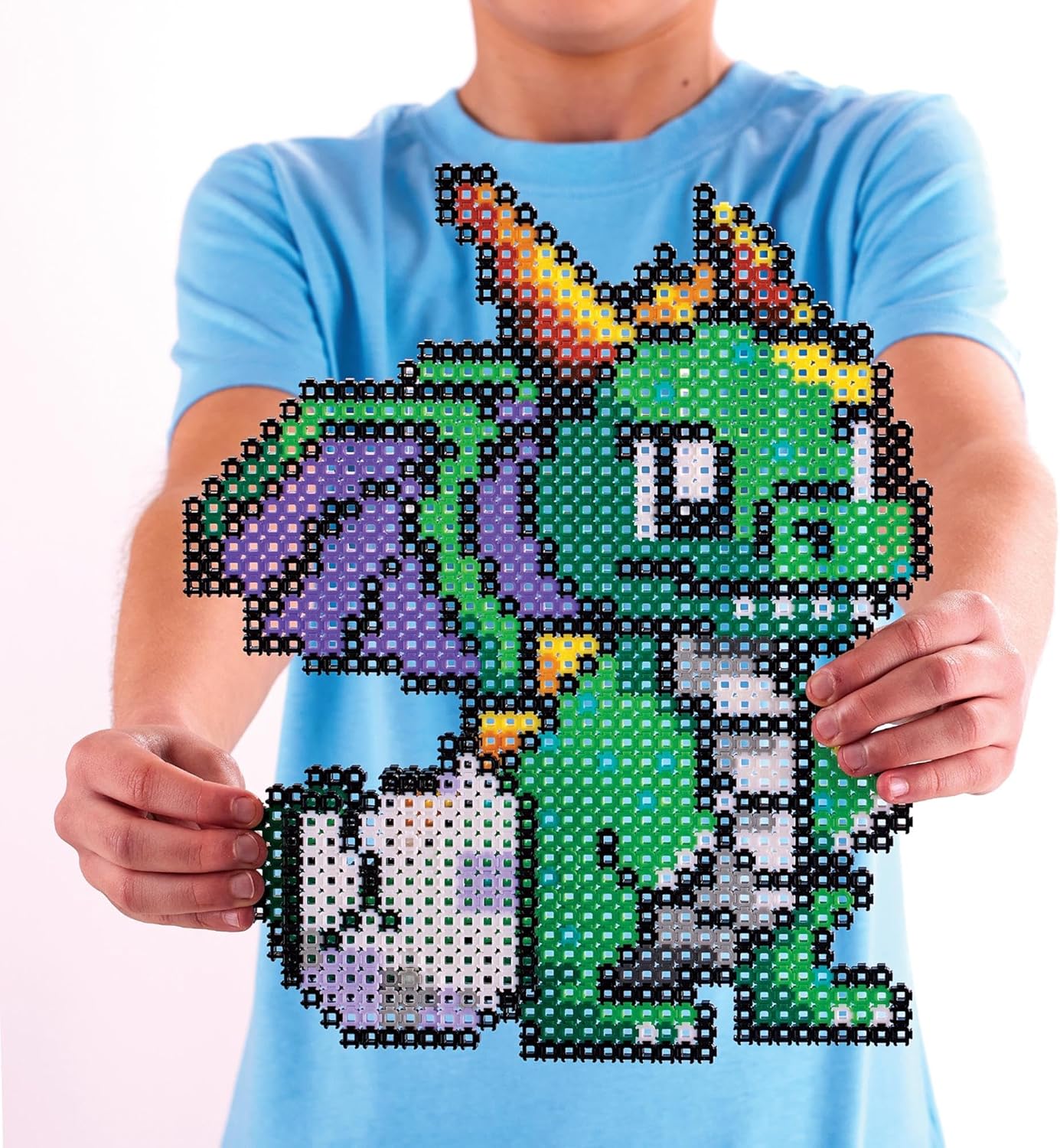 Simbrix 08249 Big Builds Dragon 1500+ brix crafts toys for boys and girls Pixel wall art and 3D display, Multicolour