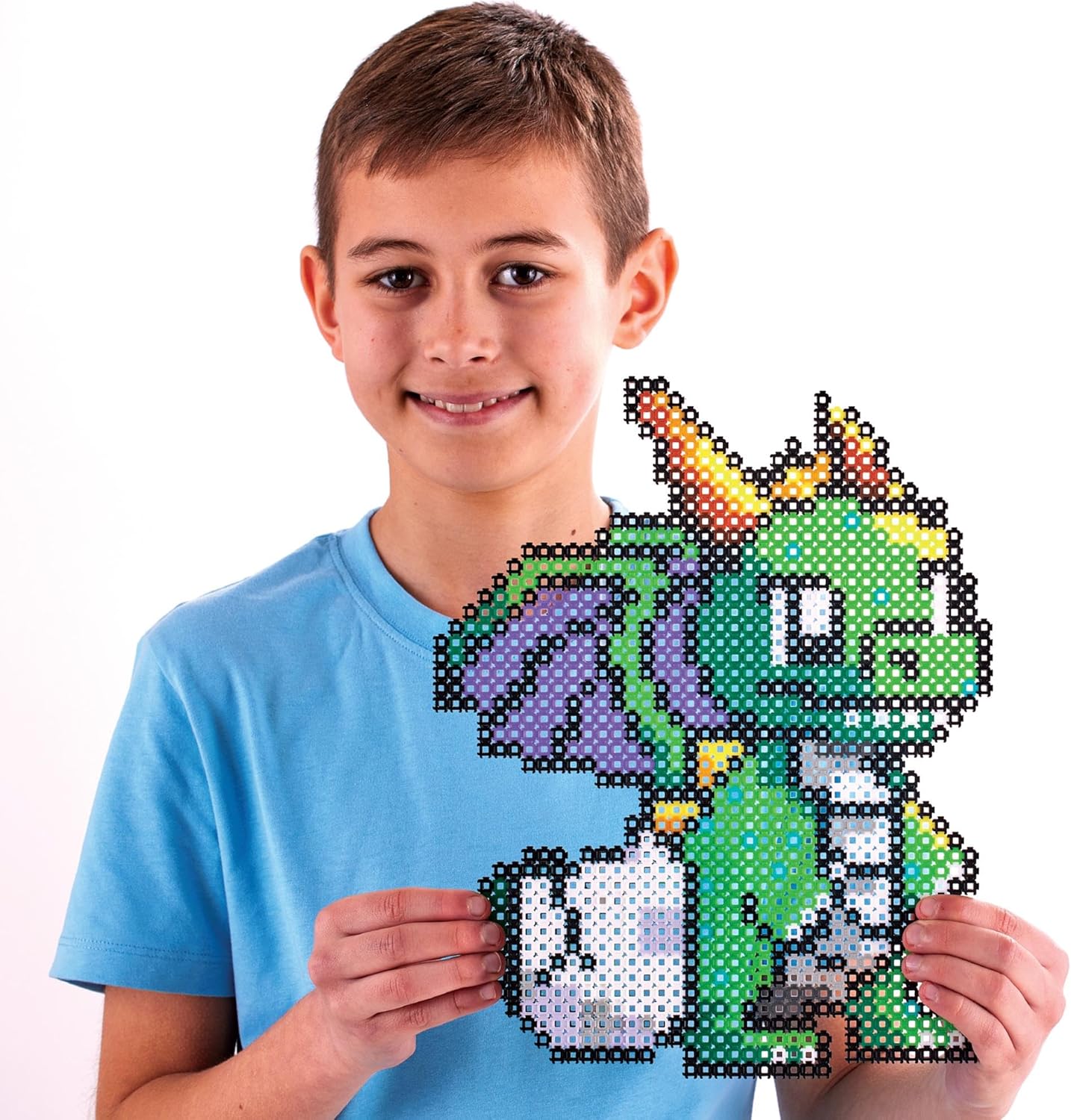 Simbrix 08249 Big Builds Dragon 1500+ brix crafts toys for boys and girls Pixel wall art and 3D display, Multicolour