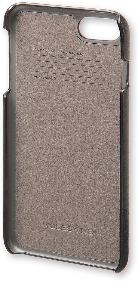 Moleskine Classic Hard Case for iPhone 6/6s/7/8 - Protective Hard Case for Smartphone with XS Volant Journal for Notes - Colour Black
