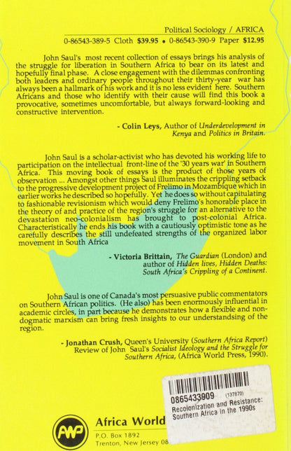 Recolonization And Resistance In Southern Africa In The 1990s