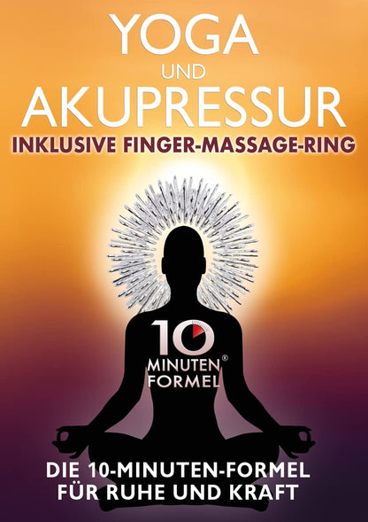 Yoga und Akupressur inklusive Finger-Massage-Ring