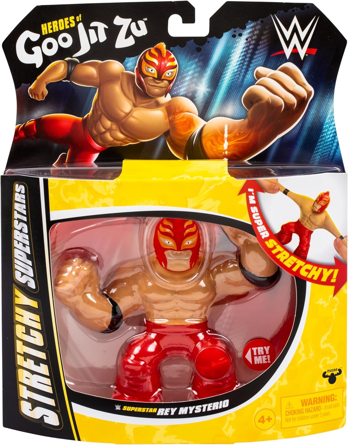 Heroes of Goo Jit Zu WWE Stretchy Superstar REY MYSTERIO