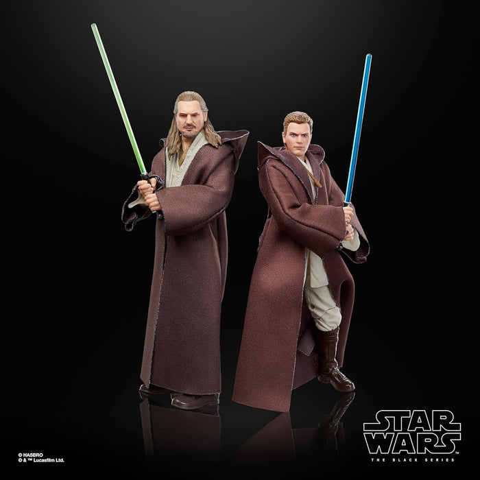 Star Wars The Black Series Qui-Gon Jinn, Darth Maul, Obi-Wan Kenobi Star Wars: The Phantom Menace 6 Inch Action Figures