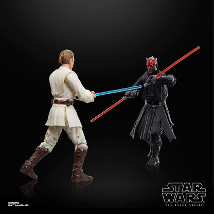 Star Wars The Black Series Qui-Gon Jinn, Darth Maul, Obi-Wan Kenobi Star Wars: The Phantom Menace 6 Inch Action Figures