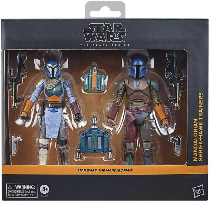 Star Wars The Black Series Mandalorian Shriek-Hawk Trainers, Star Wars: The Mandalorian Collectible 6 Inch Action Figure 2-Pack