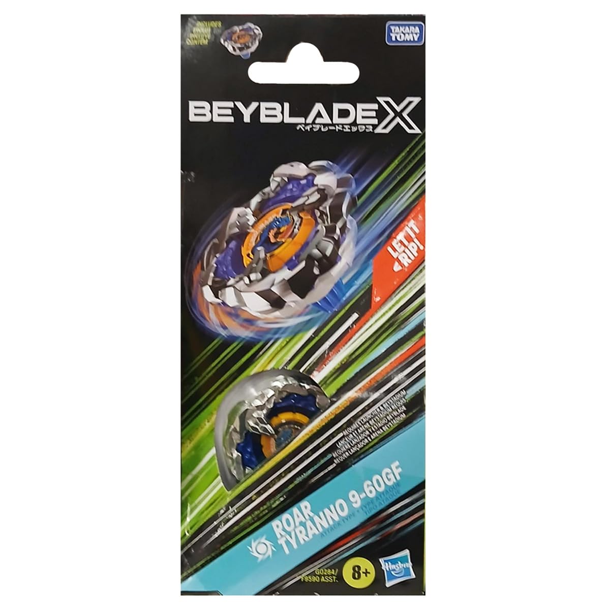 Beyblade X Roar Tyranno 9-60GF Top Booster Pack Set