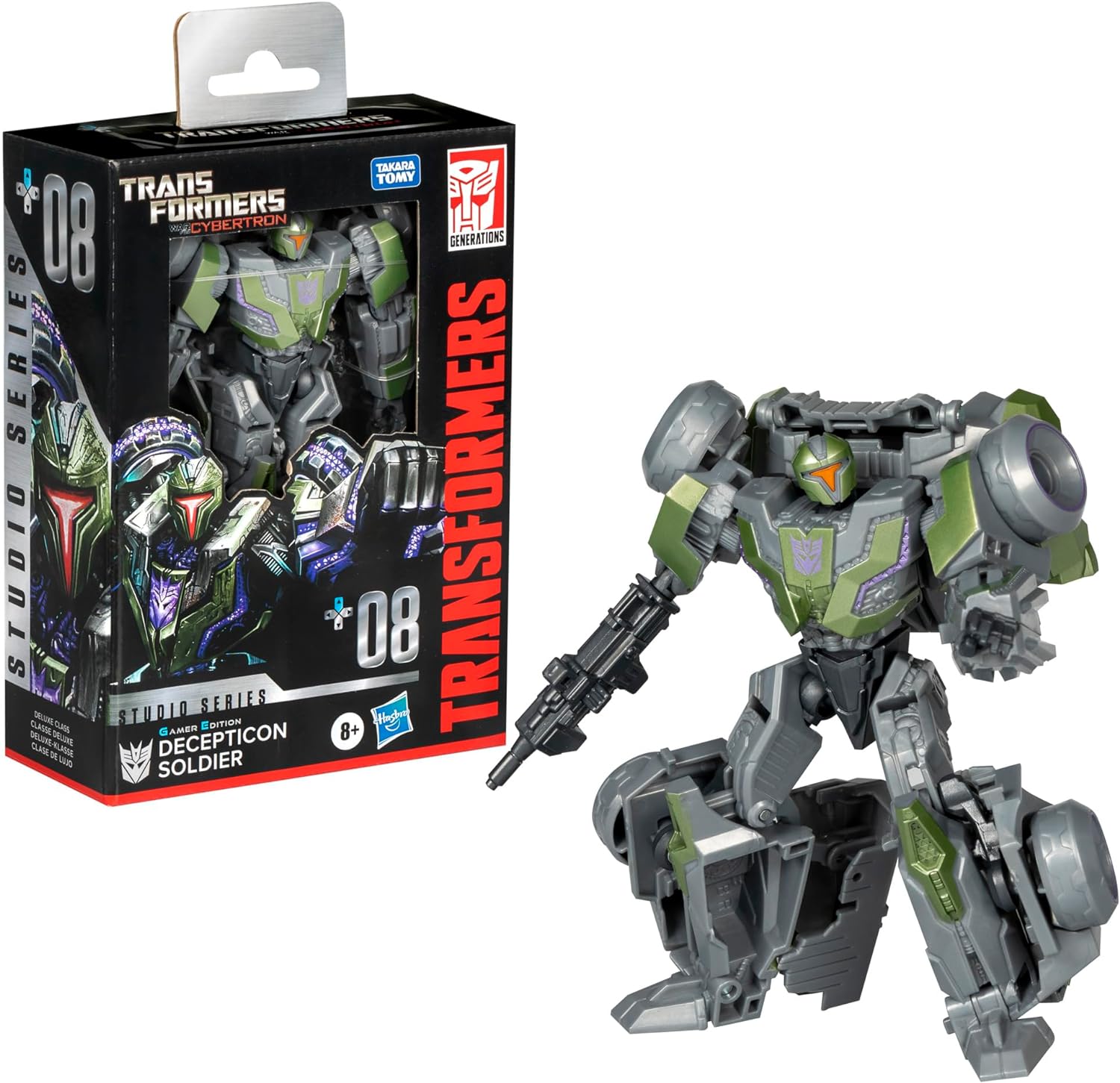 Transformers Studio Series Deluxe War for Cybertron 08 Gamer Edition Decepticon Soldier Action Figure