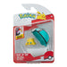 Pokémon PKW3632 - Clip'n'Go Poké Ball - Cotton Cord & Netball, Official Pokéball with 5 cm Figure