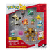 PKW -Battle Figure MP 10Pk 2": Pikachu #4, Squirtle #5, Bulbasaur #5, Charmander #5, Geodude, Mimikyu, Pawniard, Bonsly, Oshawott; 4.5" Alakazam - TGT