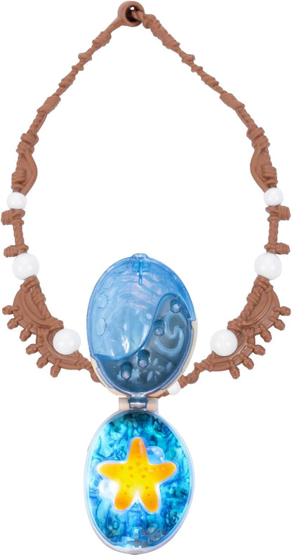 Moana 2 Disney’s Necklace Magical Seashell Star Light-Up Necklace by Jakks Pacific, For Girls Role Play and Dress Up Officially Licensed by Disney