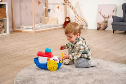 ABC – Sammy Splash Water Toy, 30 cm, Colourful Boat with Accessories and Splash Function, Bath Toy for Children and Babies from 1 Year (204115005