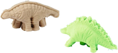 Art and Fun Dinosaur Play Sand Set, 3 x 200 g Sand, Platform, 4 x Dino 3D Shape, Fossil Shape, Scooter, Knife, from 3 Years