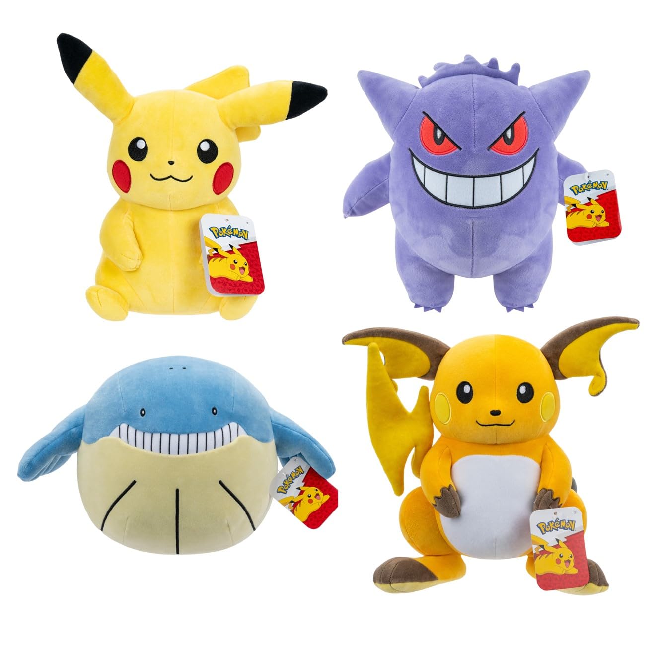 Pokemon Pokémon 30 cm Plush Wave 95257-14 - Pikachu, Gengar, Wailmar, Raichu - Official Clogged Toy for Children 2+