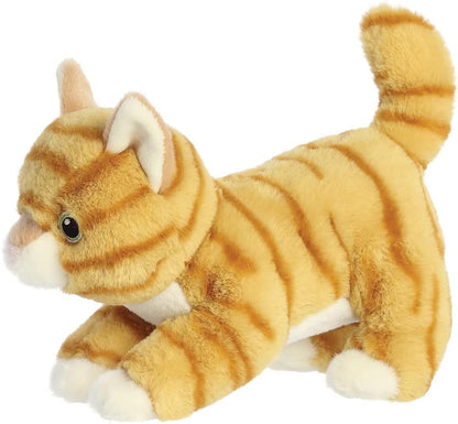 Aurora, 35048, Eco Nation Tabby Cat, 8.5In, Soft Toy, Orange