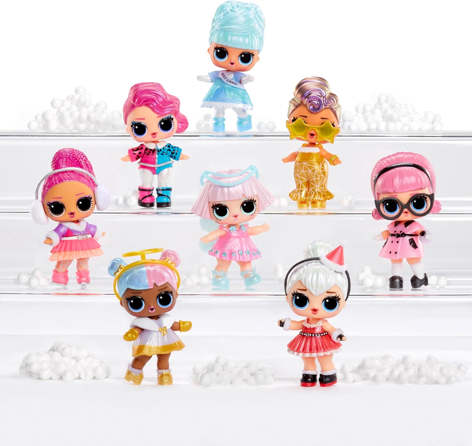L.O.L. Surprise! Winter Snow Tot - 1 Verzamelpop met Magische Sneeuwverrassing, Geblindeerde Verpakking, 8 Verzamelbare Poppen, met IJzig Coole Kleding en Accessoires, voor Kinderen Vanaf 4 Jaar