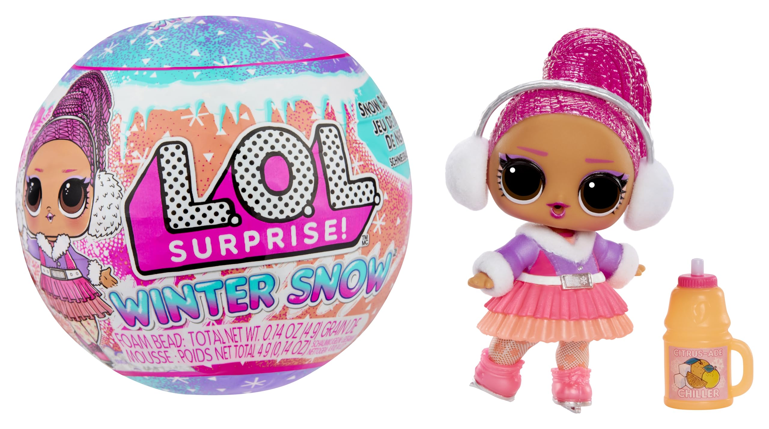 L.O.L. Surprise! Winter Snow Tot - 1 Verzamelpop met Magische Sneeuwverrassing, Geblindeerde Verpakking, 8 Verzamelbare Poppen, met IJzig Coole Kleding en Accessoires, voor Kinderen Vanaf 4 Jaar
