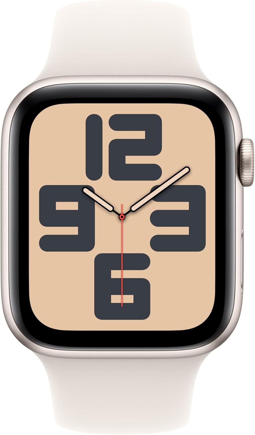 Apple Watch Se (Gps) - 2Nd Generation - 44 Mm - Starlight Aluminium - Smart Watch With Sport Band - Fluoroelastomer - St