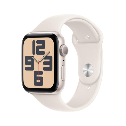 Apple Watch Se (Gps) - 2Nd Generation - 44 Mm - Starlight Aluminium - Smart Watch With Sport Band - Fluoroelastomer - St