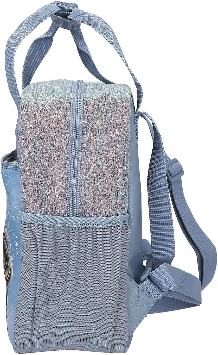 Depesche Unisex Topmodel Wolf 13153 TOPModel Wolf - Kleine Umhängetasche in Dunkelblau, mit Model Motiv, Sternen und Glitzer, Tasche mit verstellbarem Schultergurt (1er Pack