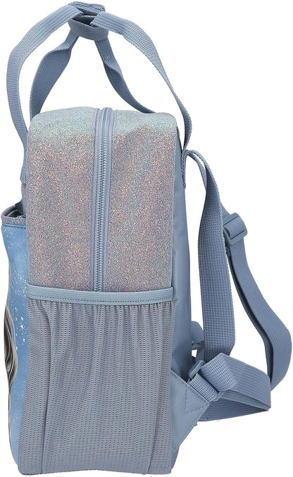 Depesche Unisex Topmodel Wolf 13153 TOPModel Wolf - Kleine Umhängetasche in Dunkelblau, mit Model Motiv, Sternen und Glitzer, Tasche mit verstellbarem Schultergurt (1er Pack