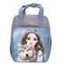 Depesche Unisex Topmodel Wolf 13153 TOPModel Wolf - Kleine Umhängetasche in Dunkelblau, mit Model Motiv, Sternen und Glitzer, Tasche mit verstellbarem Schultergurt (1er Pack