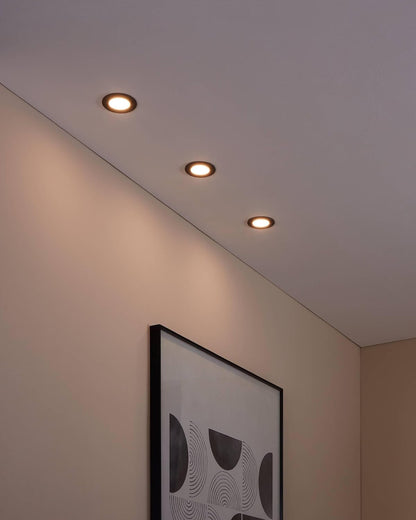 `Eglo - Set Of 3X Fueva-Z Recessed Black ?8.5 - Tw - Zigbee, Bluetooth`
