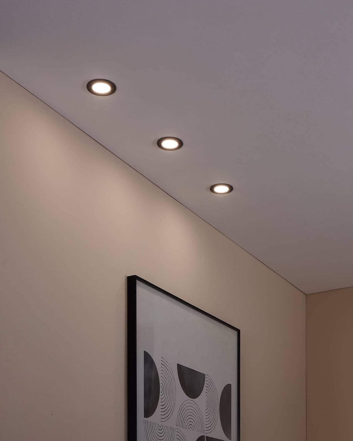 `Eglo - Set Of 3X Fueva-Z Recessed Black ?8.5 - Tw - Zigbee, Bluetooth`