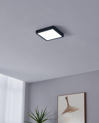 `Eglo - Fueva-Z Ceiling Lamp Black 21X21 - Tw - Zigbee, Bluetooth`