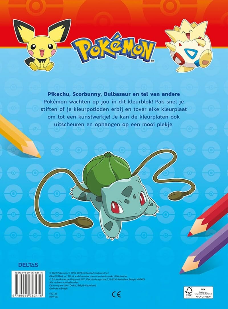 Pokemon Kleurboek Color 48blz