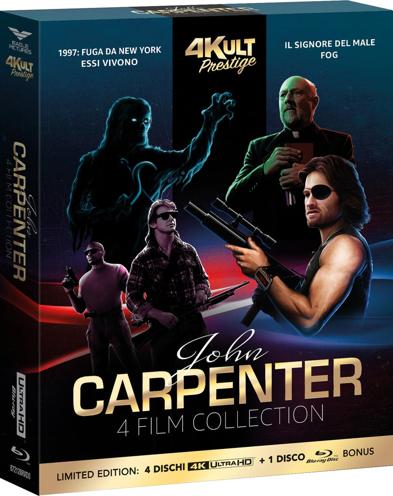 Cofanetto Carpenter "4Kult Prestige" (4 Bd 4K + 1 Bd Hd Extra