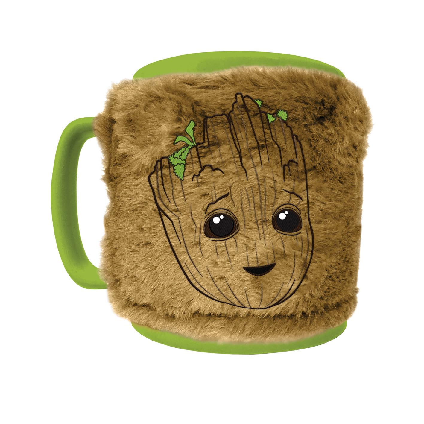 Pyramid International GROOT FUZZY MUG - Adorable Groot Design, Excellent for Hot or Cold Drinks, Comfortable Grip, Great Gift for Marvel Lovers, Durable and Microwave Safe, Enhances