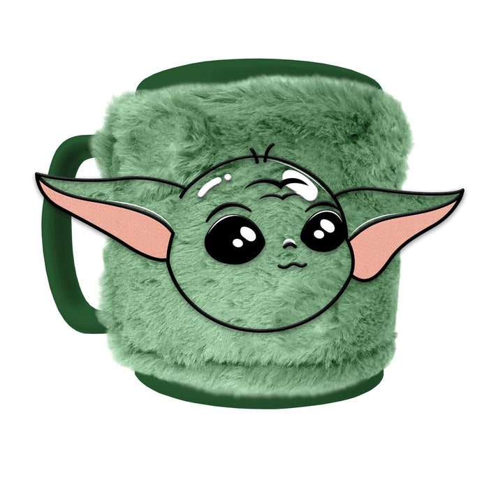 Pyramid International THE MANDALORIAN (GROGU) FUZZY MUG - Cute Grogu Design, Excellent for Coffee or Tea, Comfortable Grip, Great Gift for Mandalorian Fans, Durable and Microwave Safe