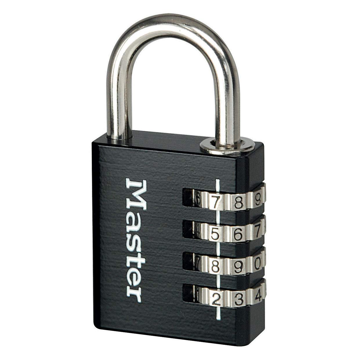 Masterlock Aluminium Combination Padlock 40mm Black - 40503