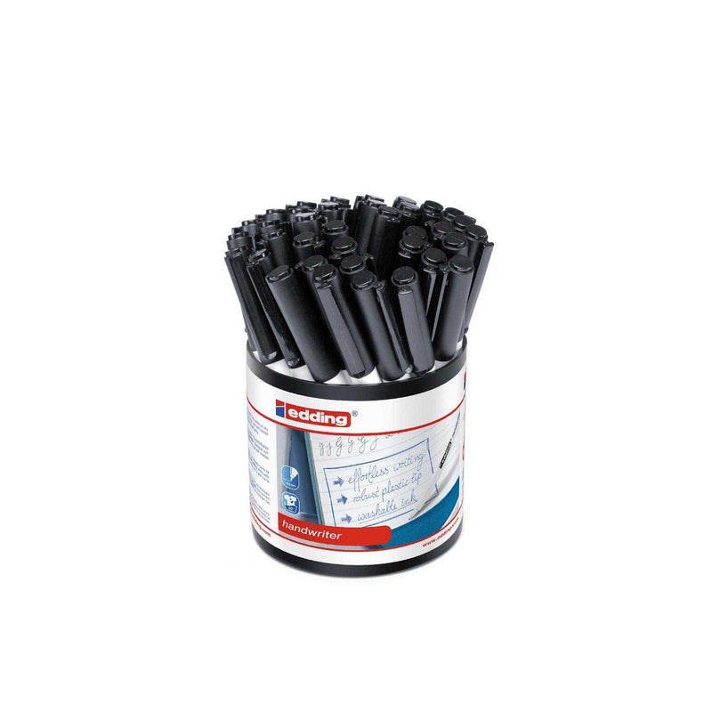 Edding Handwriter Pen Tub of 42 - Color: Black